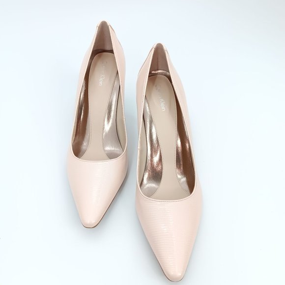 CALVIN KLEIN DOLLY CREAM/PINK 7.5M HEELS - Picture 12 of 14